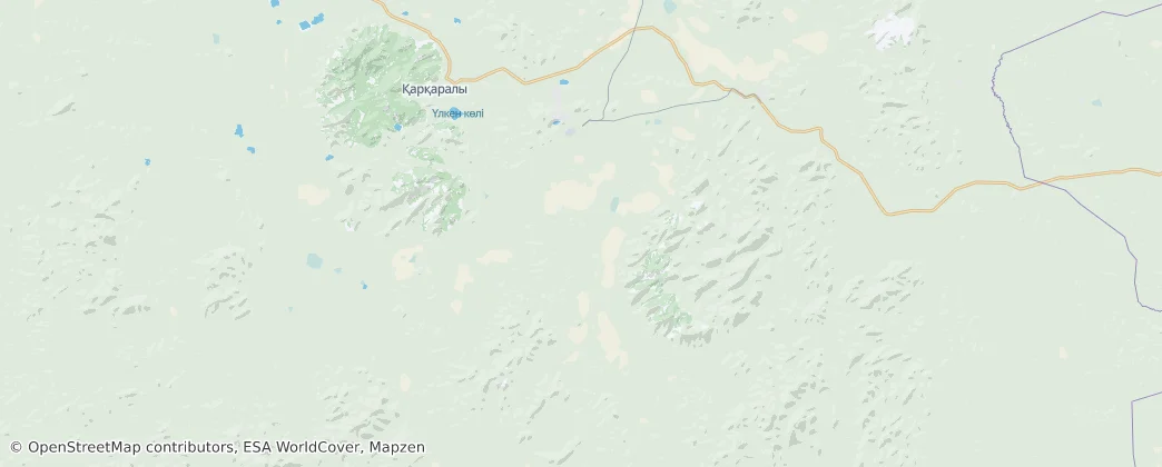 Karkaraly State National Nature Park — Mappa