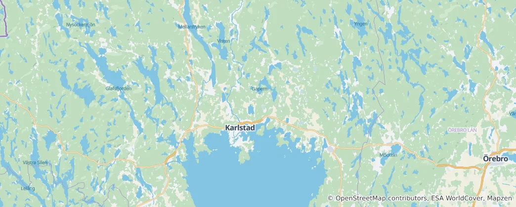 Mapa Gmina Karlstad