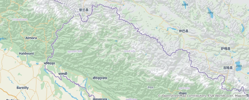 Karte von Karnali
