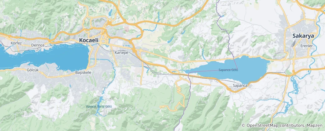Karte von Bezirk Kartepe