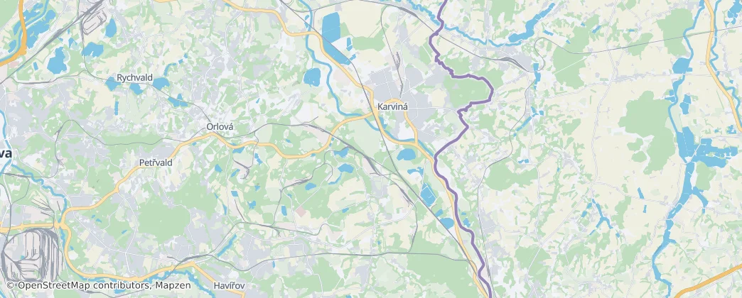 Karviná — Mappa