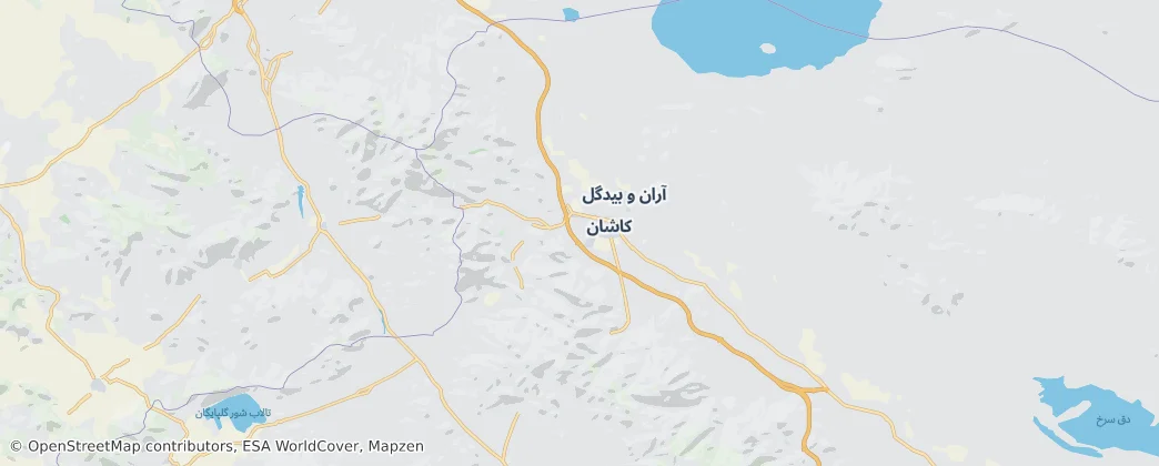 Kashan County – Mapa