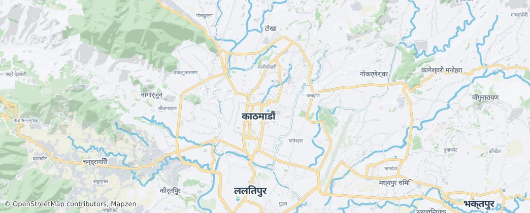 Káthmandu — mapa