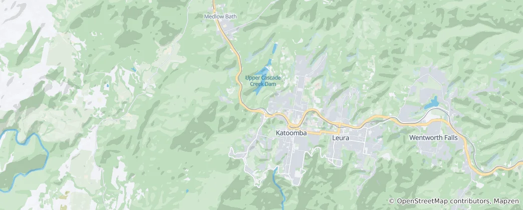 Karte von Katoomba