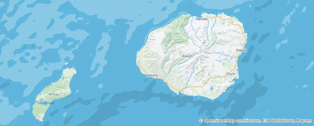 Map of Kauai County