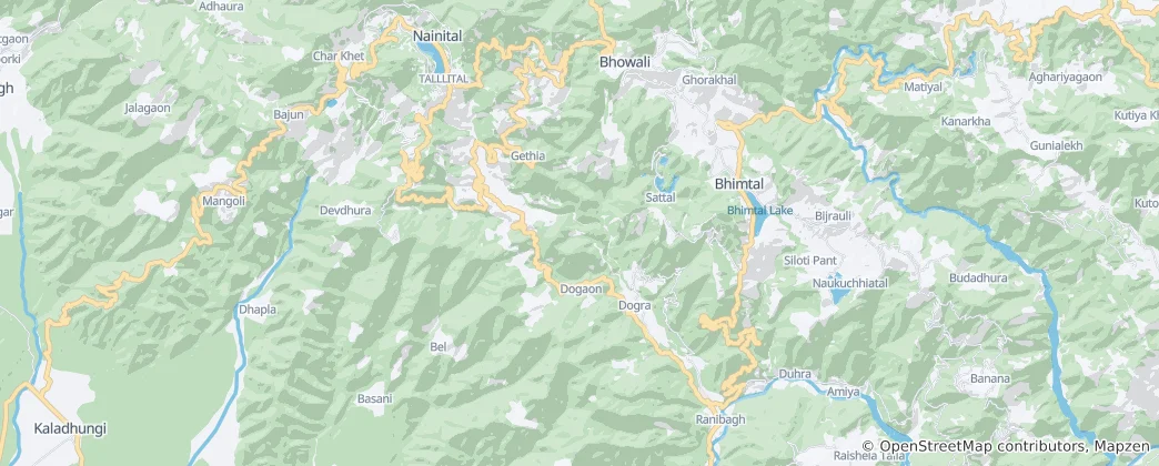 Map of Kausani