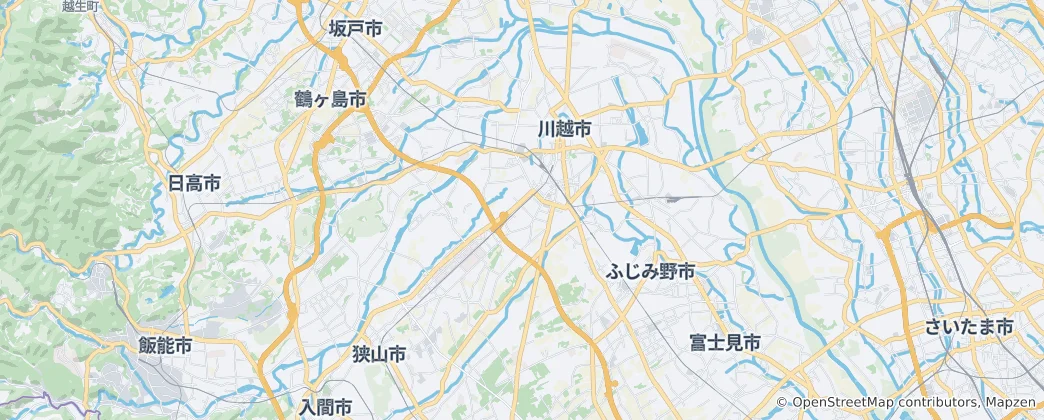 Carte de Kawagoe