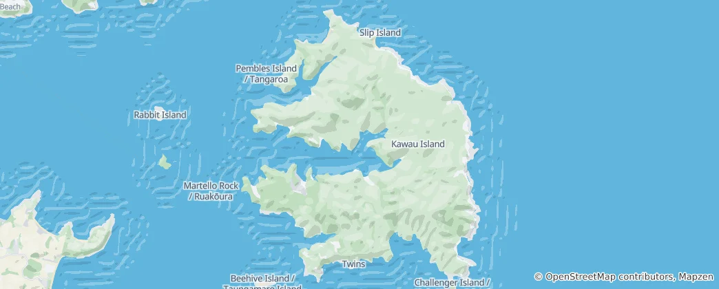 Map of Kawau Island