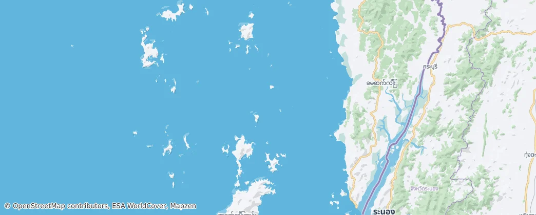 Kawthaung Township — Kaart