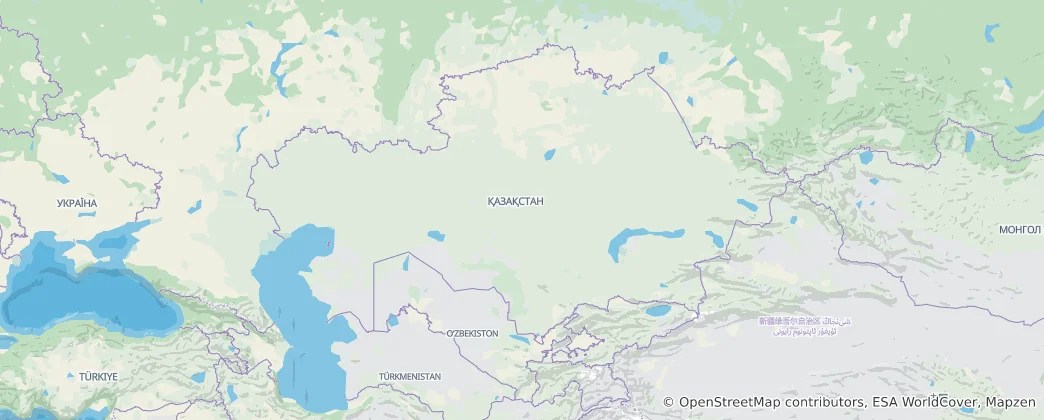 Map of Kazakhstan