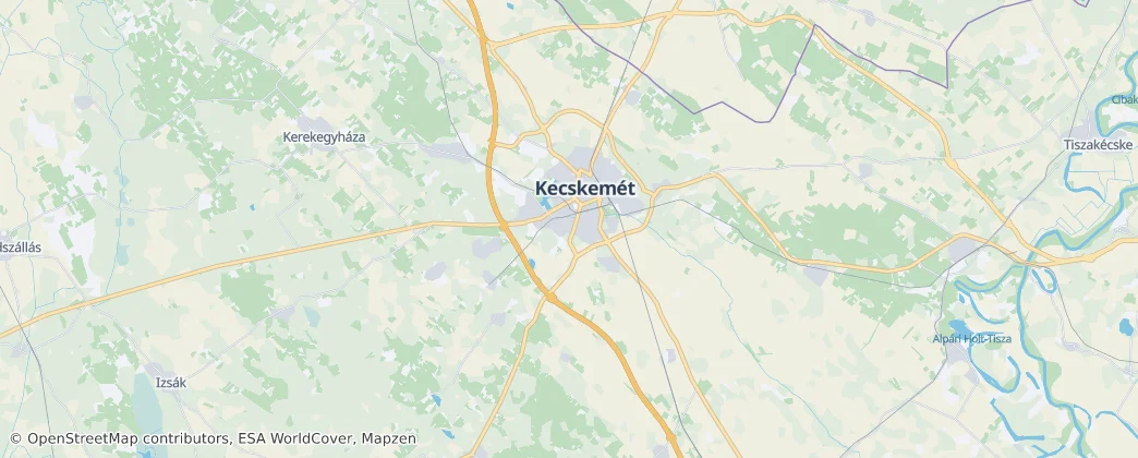 Kecskemét — Map