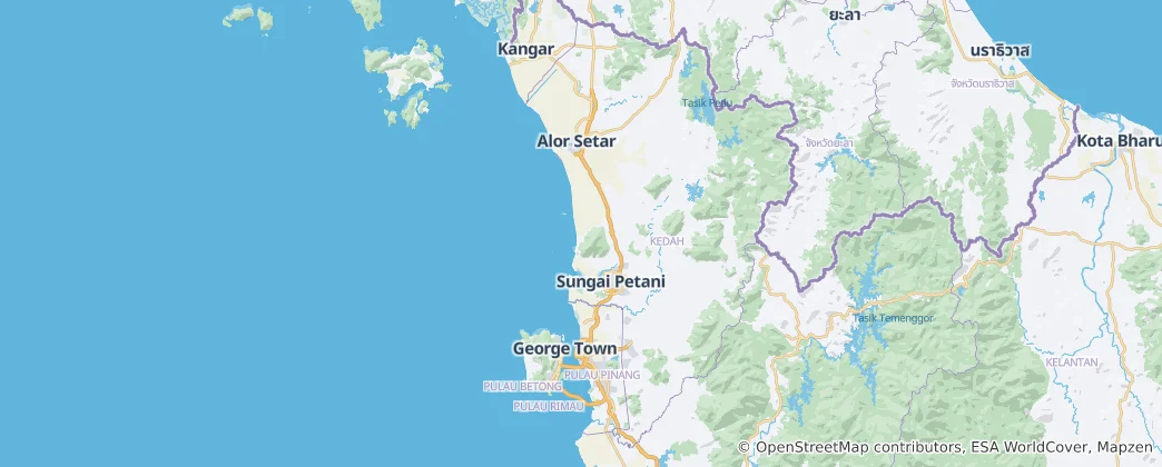 Map of Kedah