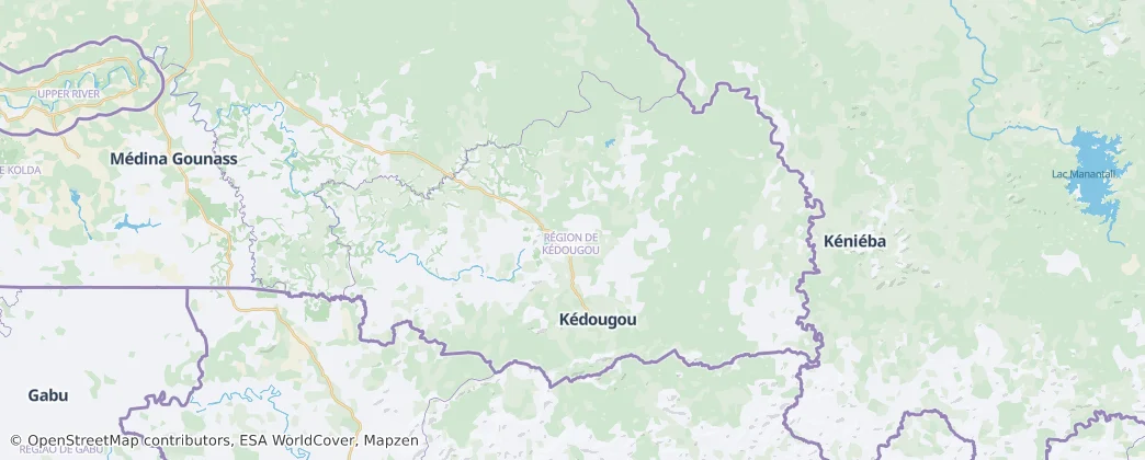 Kedougou Region — Map