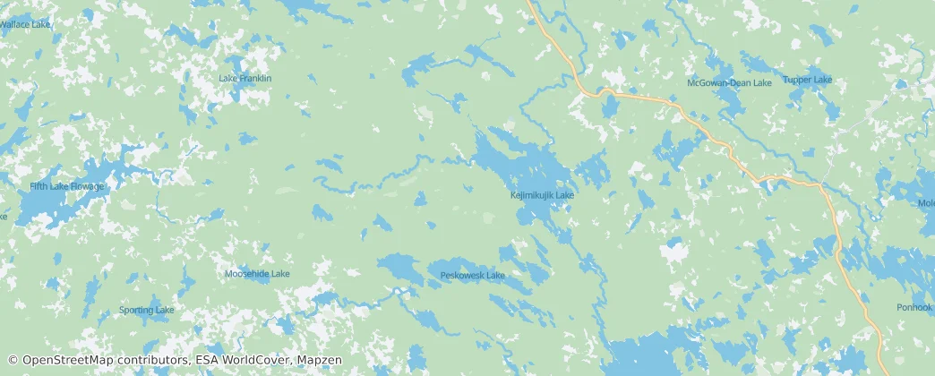 Kejimkujik National Park and National Historic Site of Canada — Map