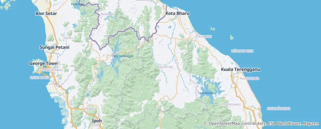 Map of Kelantan