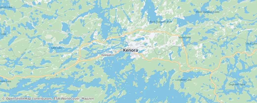 Kenora — Mapa