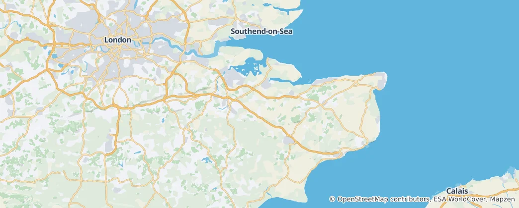 Map of Kent