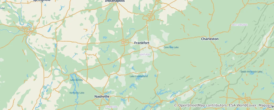 Mapa Kentucky