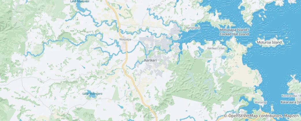 Mapa Kerikeri