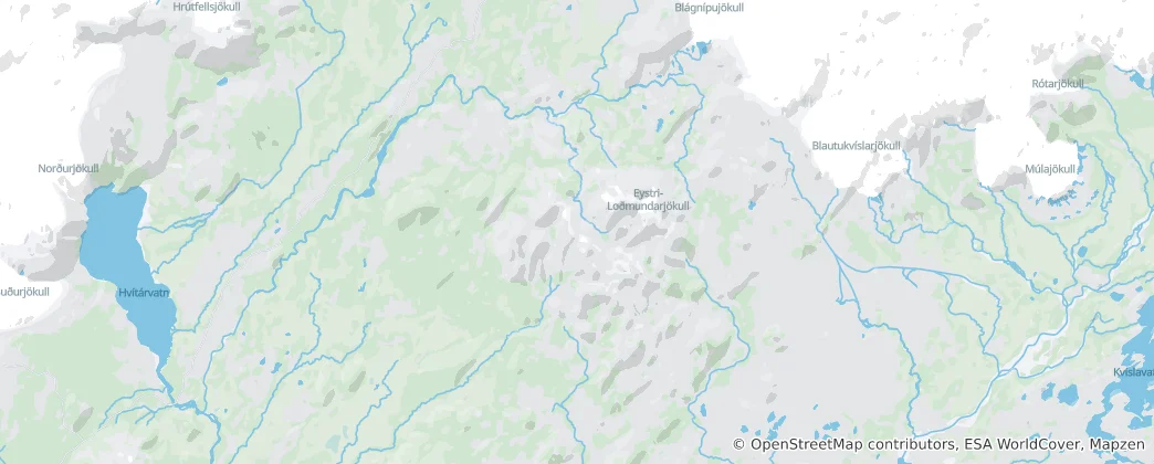 Mapa Kerlingarfjoll