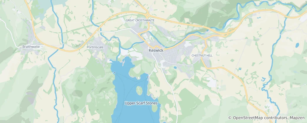 Karte von Keswick