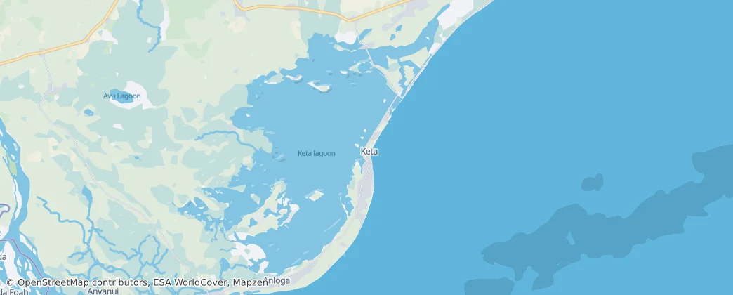 Keta Municipal District — Map
