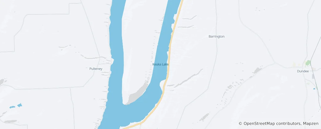 Karte von Keuka Lake