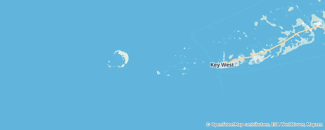 Mapa Key West National Wildlife Refuge