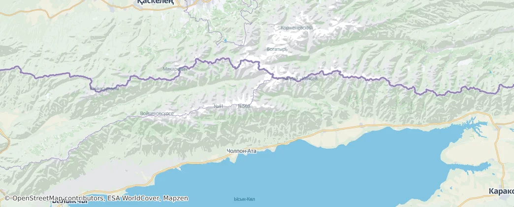 Issyk-Kul District — Map