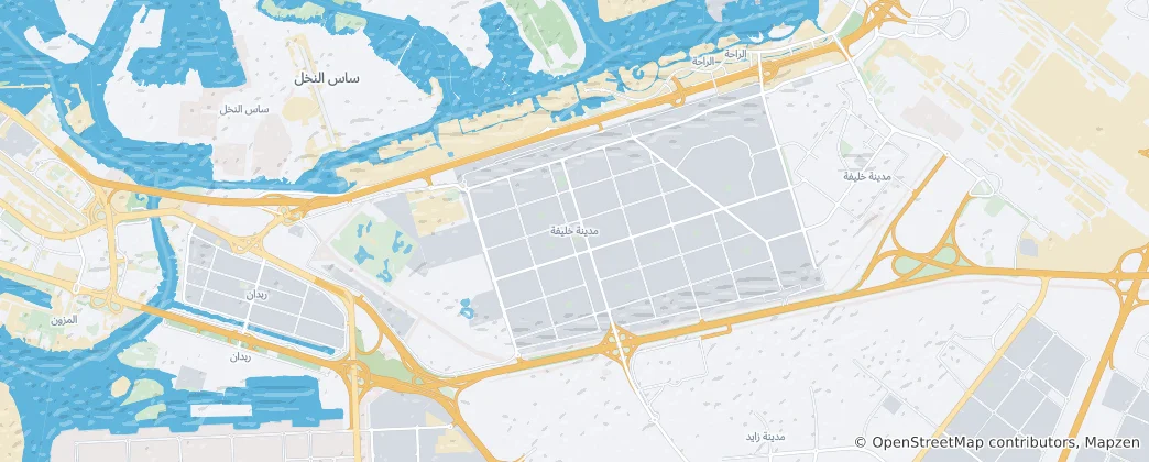 Kaart van Khalifa City