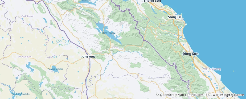 Karte von Provinz Khammuan