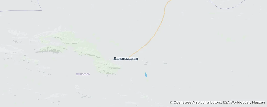 Mappa di Distretto di Han hongor