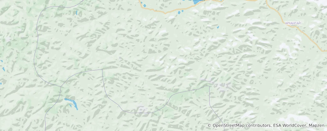 Map of Khangai