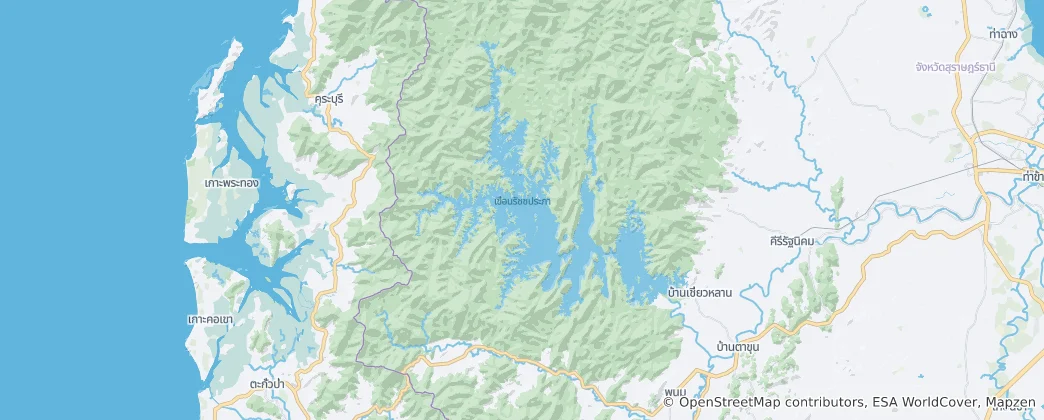 Map of Khao Sok