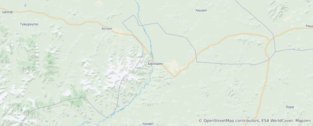Mapa Charchorin