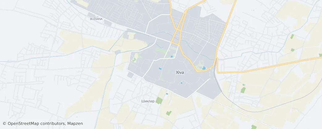 Khiva city — mapa