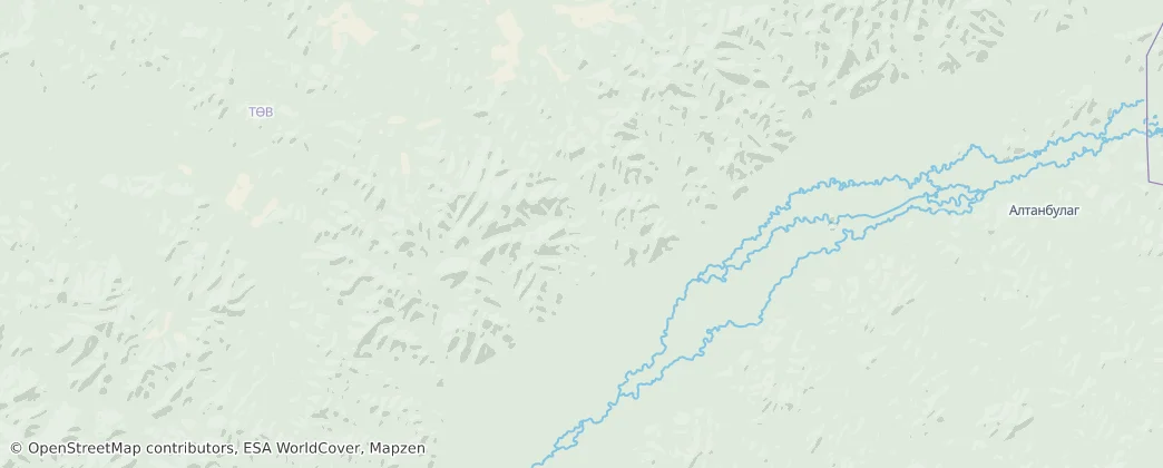 Khustain Nuruu National Park — Map