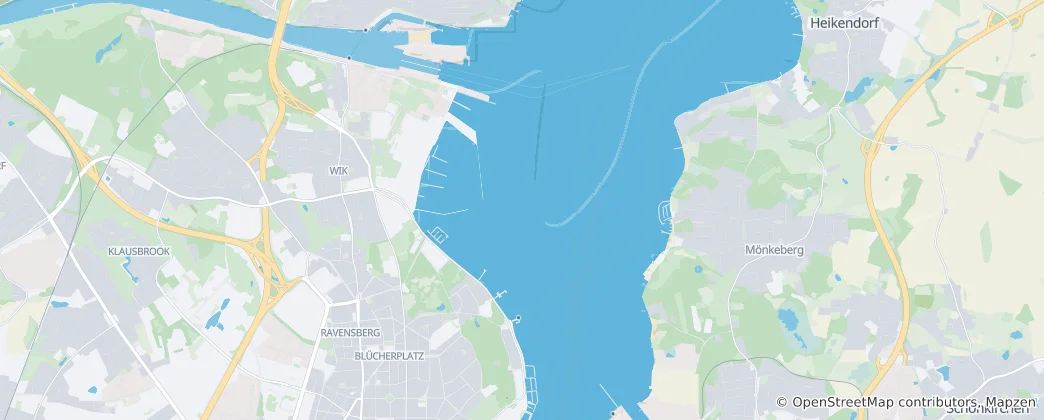 Kiel, Kreisfreie Stadt Haritası