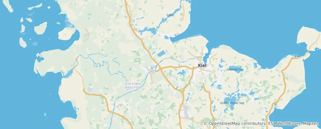 Kaart van Kiel