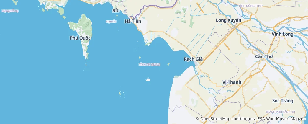 Map of Kiên Giang