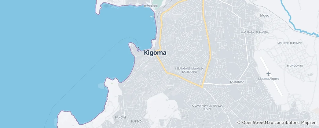 Map of Kigoma