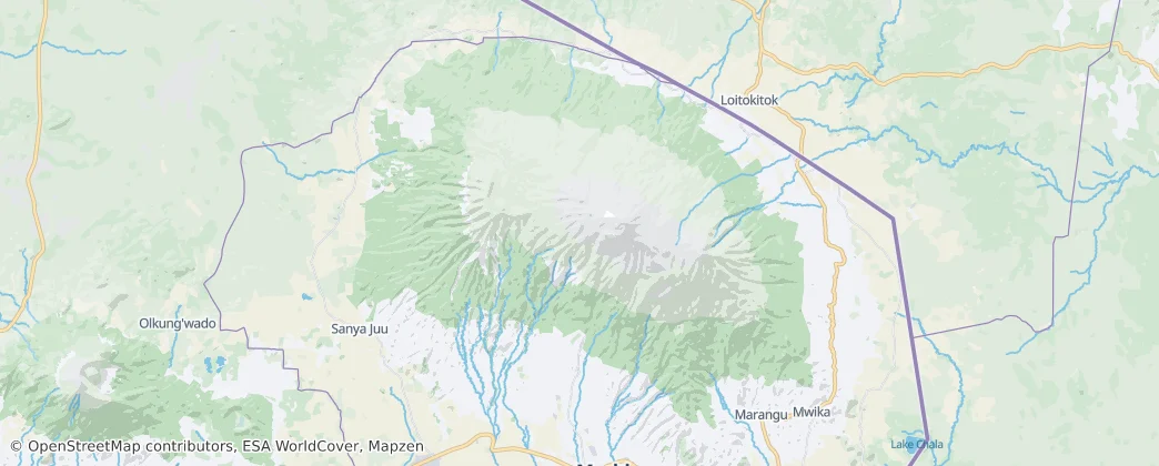 Kilimanjaro National Park — Map
