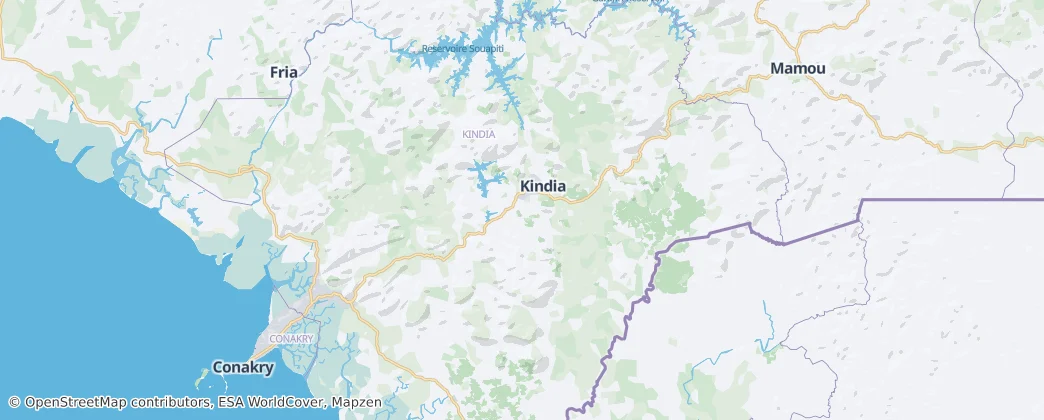 Kindia — Map