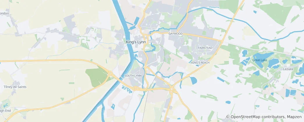 Mapa King’s Lynn