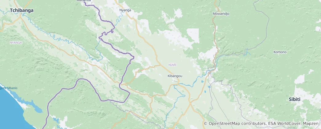 Map of Kinkala
