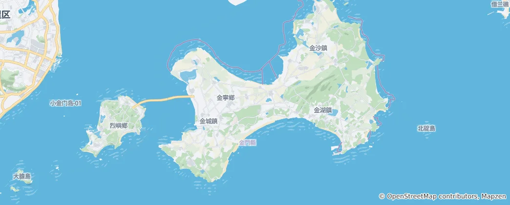 Map of Kinmen County