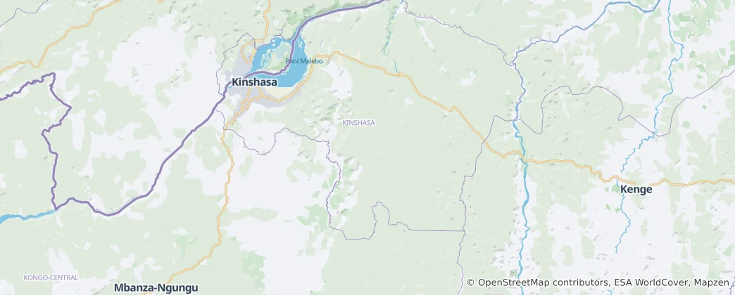 Map of Kinshasa