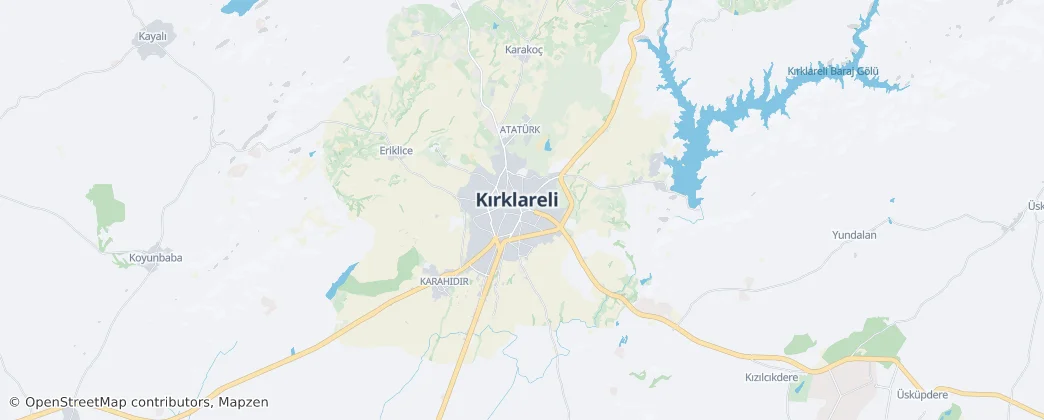 Kırklareli — Mapa