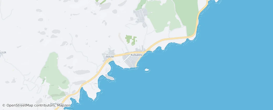 Kızkalesi — Mappa