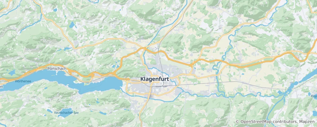 Karte von Klagenfurt am Wörthersee